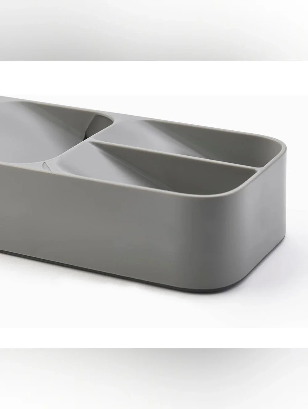Joseph Drawer Store Compact Utensil Organizer Cutlery Kitchen Silverware Gray